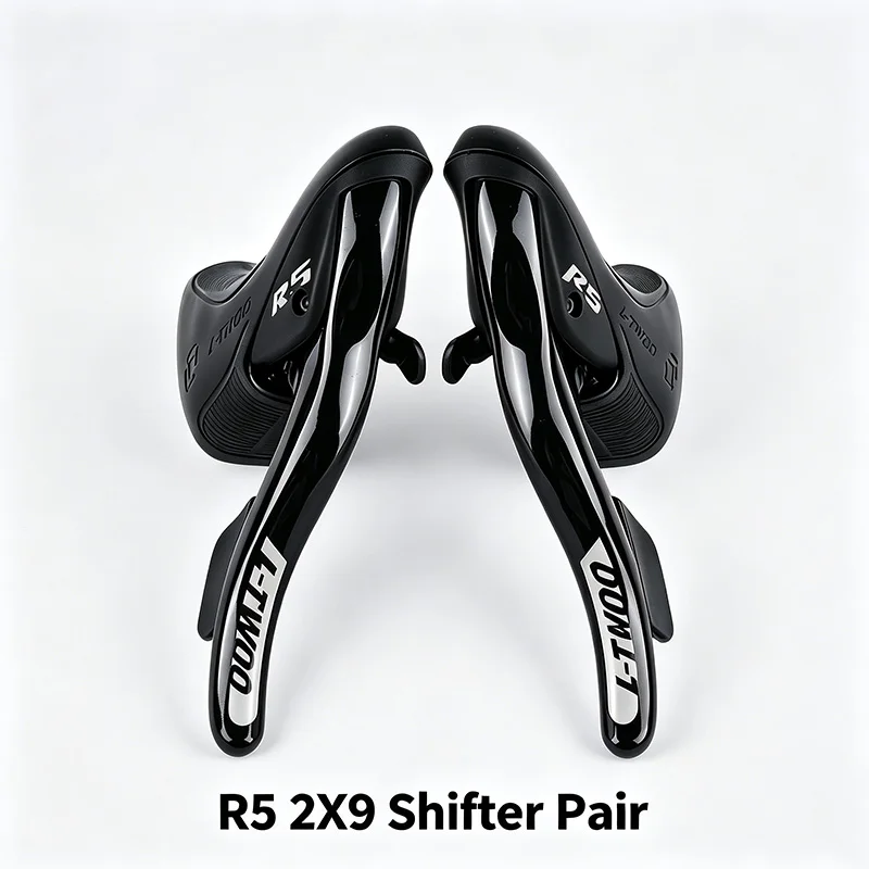 LTWOO R5 2x9 Speed Road Bike Complete Groupset Drop Bar Left & Right Brifters Front & Rear Derailleurs 18 Speed Drivetrain Set
