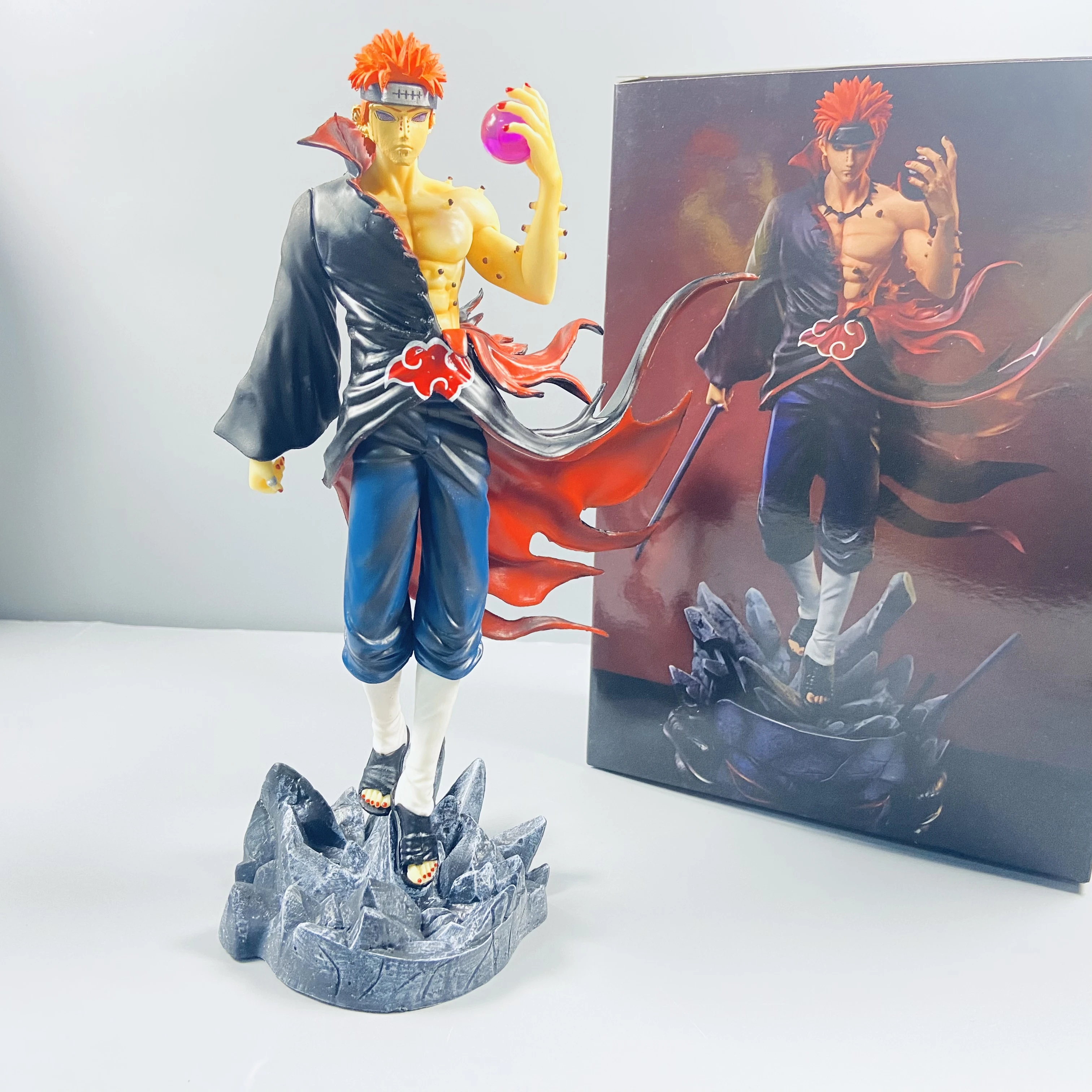 Naruto Manga Anime Figurine, PVC Action Figures, Coleção, Decoração para Casa, Modelo Infantil, Estátua, Ornamento, Brinquedos, Presentes, 23cm