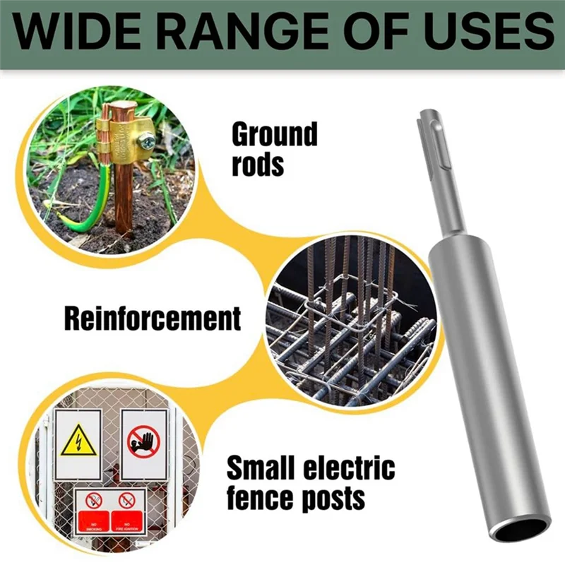 

AF95-SDS-Plus Ground Rod Driver For 5/8Inch & 3/4Inch Rods - Durable And Professional,SDS Plus Hammer Drills Durable Easy To Use