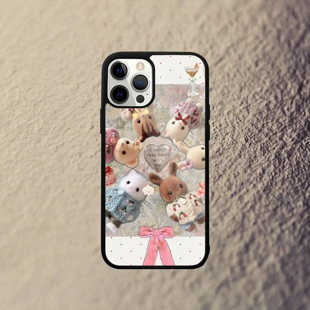 เคสโทรศัพท์ลายซิลวาเนียนแฟมิลี่สุดน่ารัก สำหรับ iPhone 17,16,15,14,13,12,11,Pro,Max,Plus,Mini,SE4,E รองรับการชาร์จไร้สายแบบแม่เหล็ก Magsafe