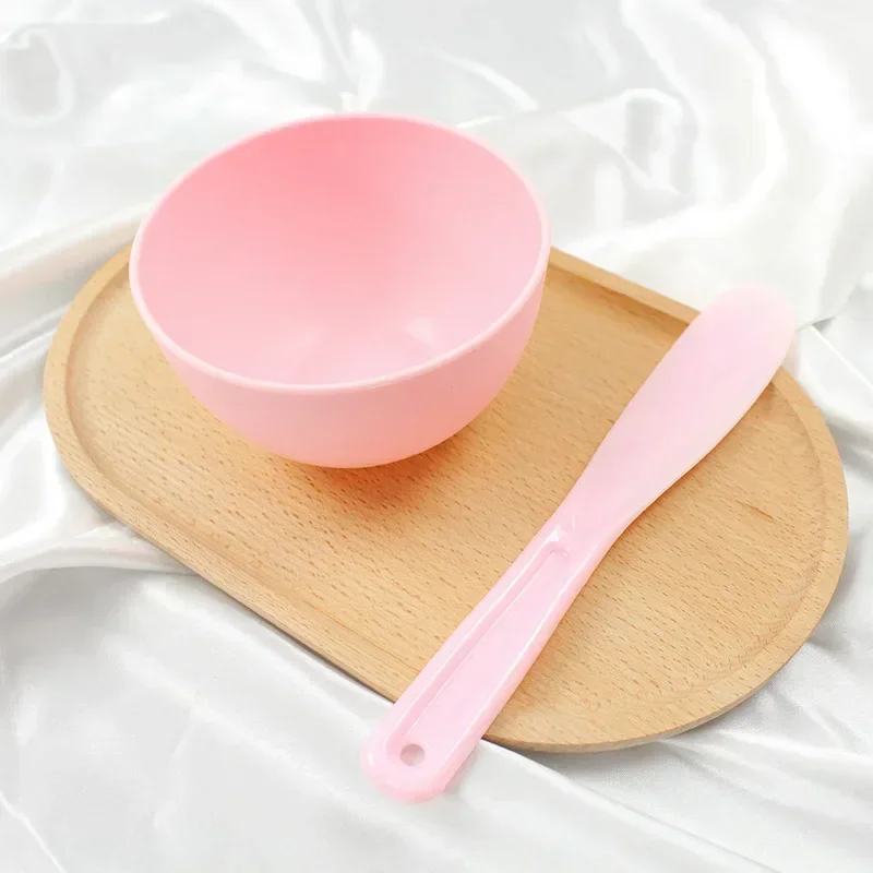 Colorful Silicone Face Mask Bowl Mask Stick Big Face Mask Powder Mixing Bowl Spatula Masks Brush Skin Care Set