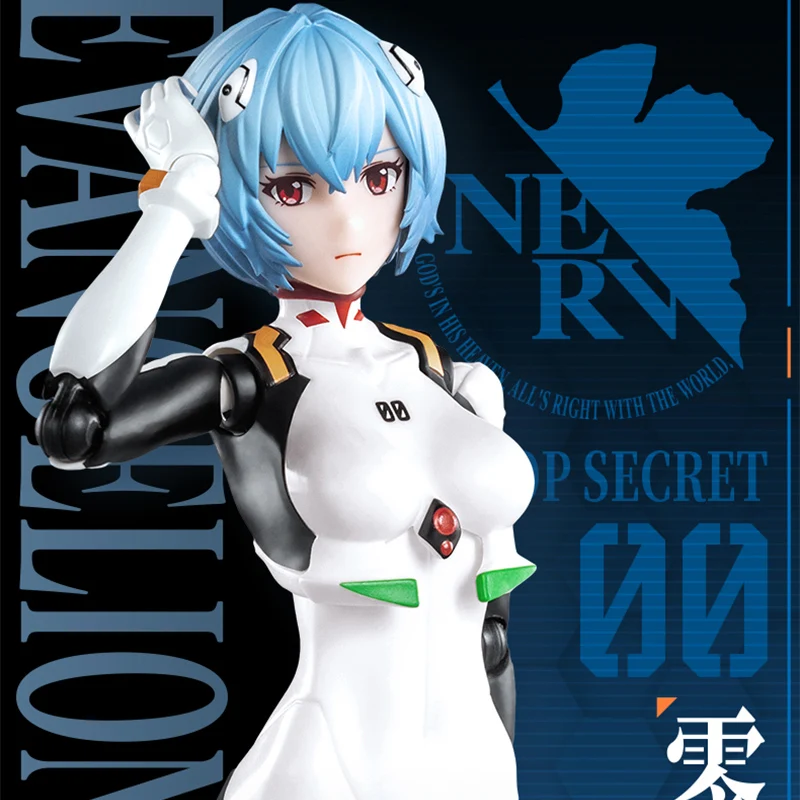 

Новый Blokees Block Man Neon Genesis Evangelion Eva Miracle Edition Рей Аянами Боевой костюм Аниме Фигурки Коллекционирование игрушек