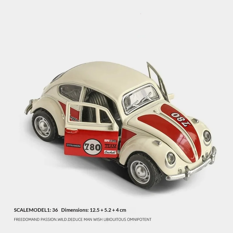 

Freedomand Passion Diecast Vintage Alloy Classic Car Model 1 36 Scale Sound Light Retro Ornament Gift For Men Toy Car