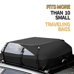 Car Cargo Roof Bag Waterproof Auto Rooftop Luggage Carrier Storage Bag 600D Oxford Car SUV Van Foldable Roofs Bags