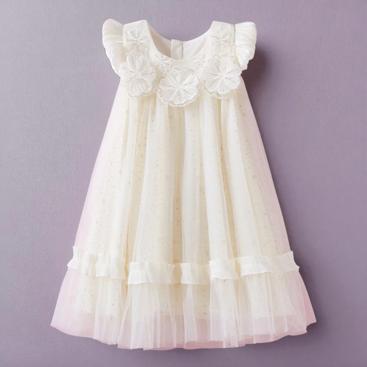 

Baby Kids Embroidery Lace Dresses for Girls Flower Dress Outfits Summer Sleeveless Children Princess Costumes 5 7 9 11 13 Years