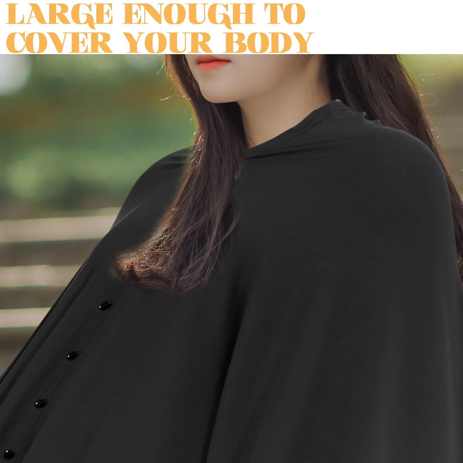 

Breastfeeding Shawl Nursing Scarf Cotton Privacy Cover Reusable Feeding Blanket Adjustable Size Outdoor Indoor Use Baby