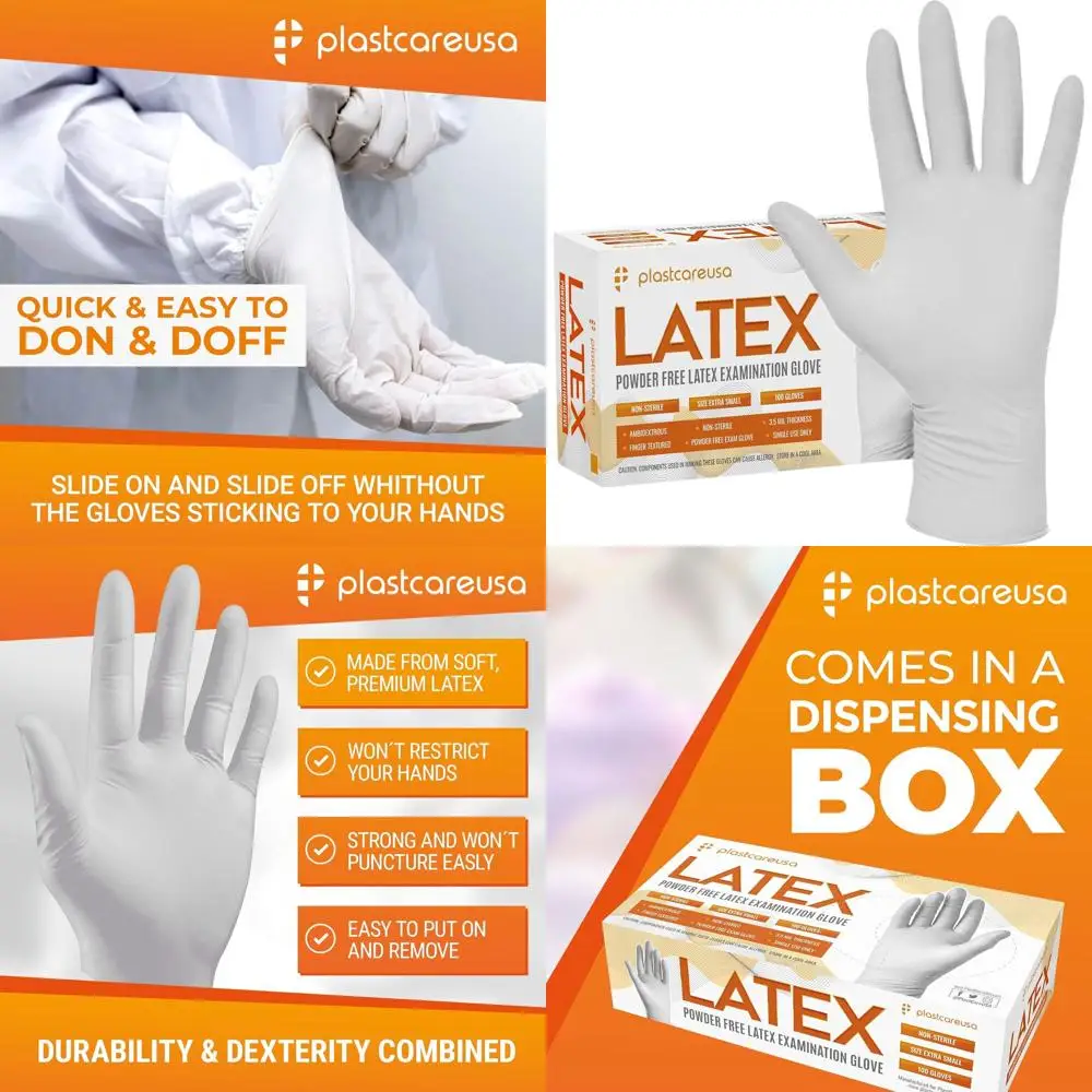 

Латексные перчатки - без пудры, одноразовые, нестерильные, текстурированные, для медицинского и уборочного применения