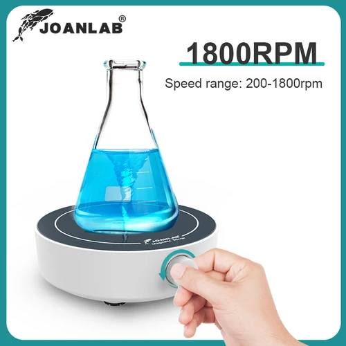 Imagen 2 del producto JOANLAB Mini agitador magnético suministros de laboratorio mezclador magnético con barra agitadora mezclador de líquidos laboratorio AC 100-240V enchufe UE EE. UU. Reino Unido AU