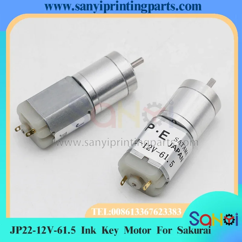 Motor clave de tinta JP22-12V-61.5 de la mejor calidad para piezas de máquinas de impresión Sakurai