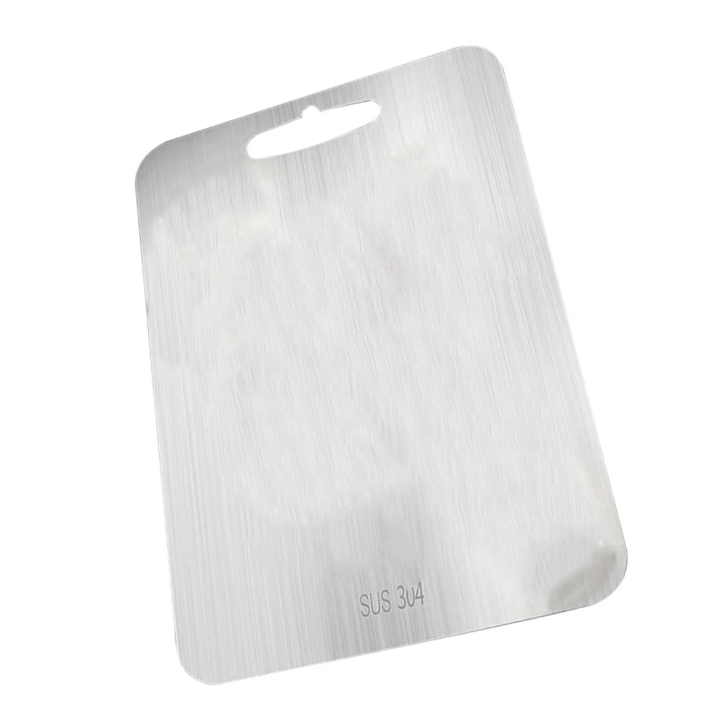 

Stainless Steel Cutting Board 304 Double Side Hanging Handle Kitchen Restaurant Hotel Practical Chopping Boards Easy