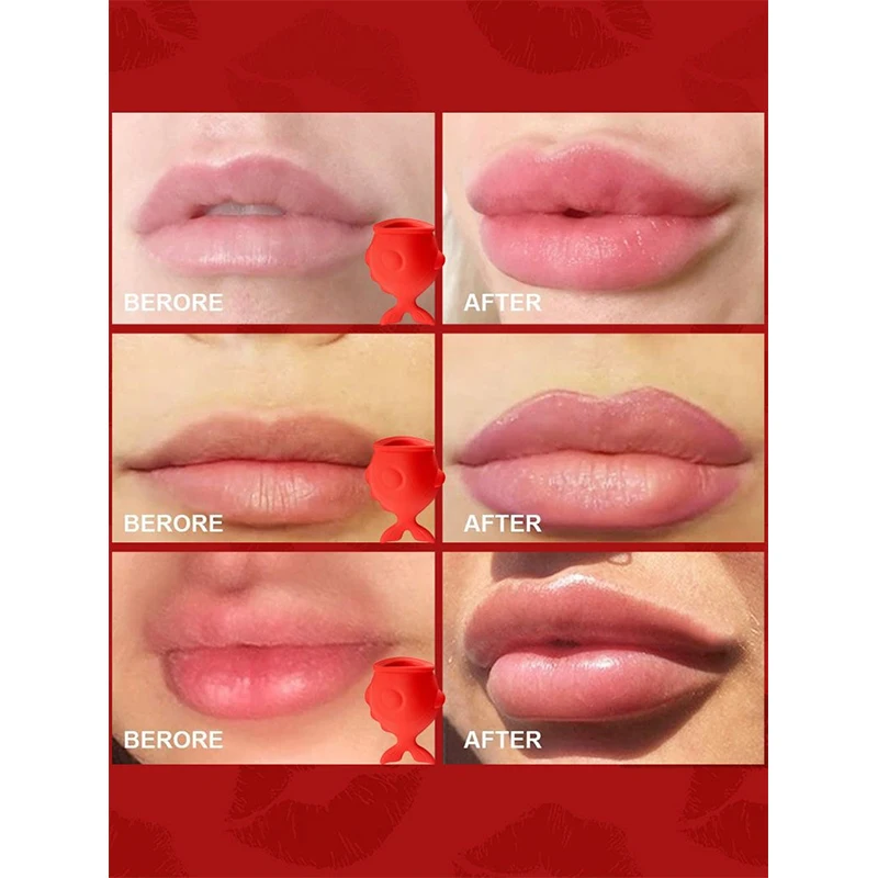 Silicone Lip Pump,Lip Enlarger Make Lips Sexy Bigger Thicker,Lips Care Beauty Lip Mouth Tools Lasting Glossy Lip Plumper image 4