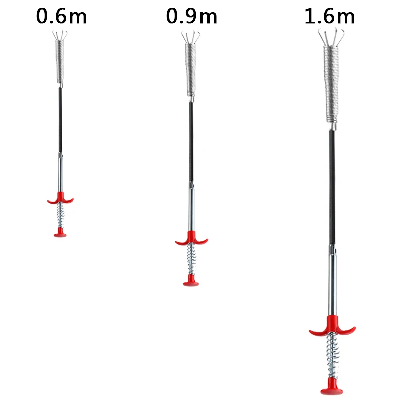 Länge 60/160 cm, Biegekurven-Greifer, Federgriff-Werkzeug für den Hausgarten, 4 Klauen, flexibles Aufnahmewerkzeug mit großer Reichweite – Detail 7