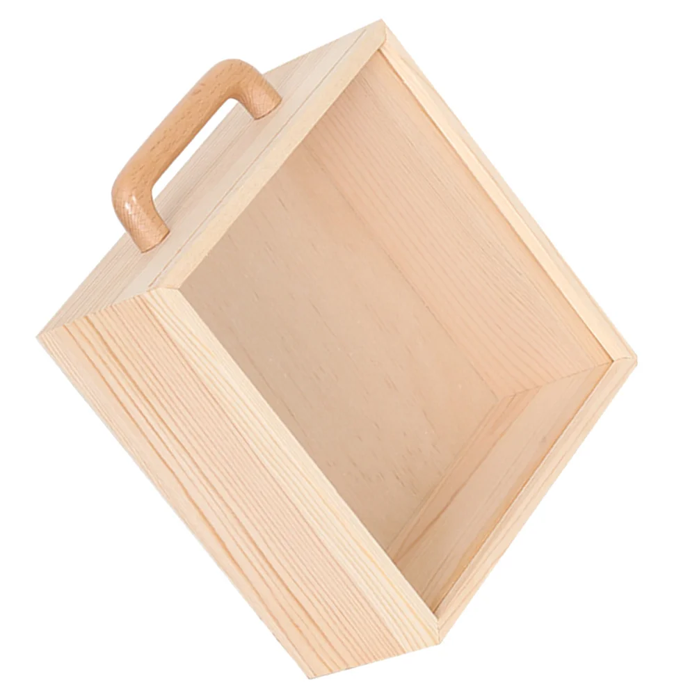 Wooden Gift Box Clear Lid Display Organizer Storage Box for Jewelry Trinkets Keepsake Rustic Storage Case Gift Display Case