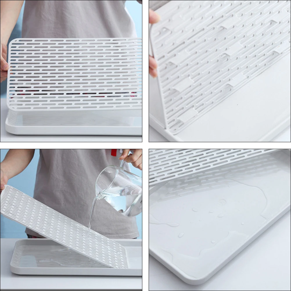 

Drain Tray Kitchen Organizer Detachable Water Board Fruit Tray Bottle Drying Rack Space Saving Storage Rack For Home Use
