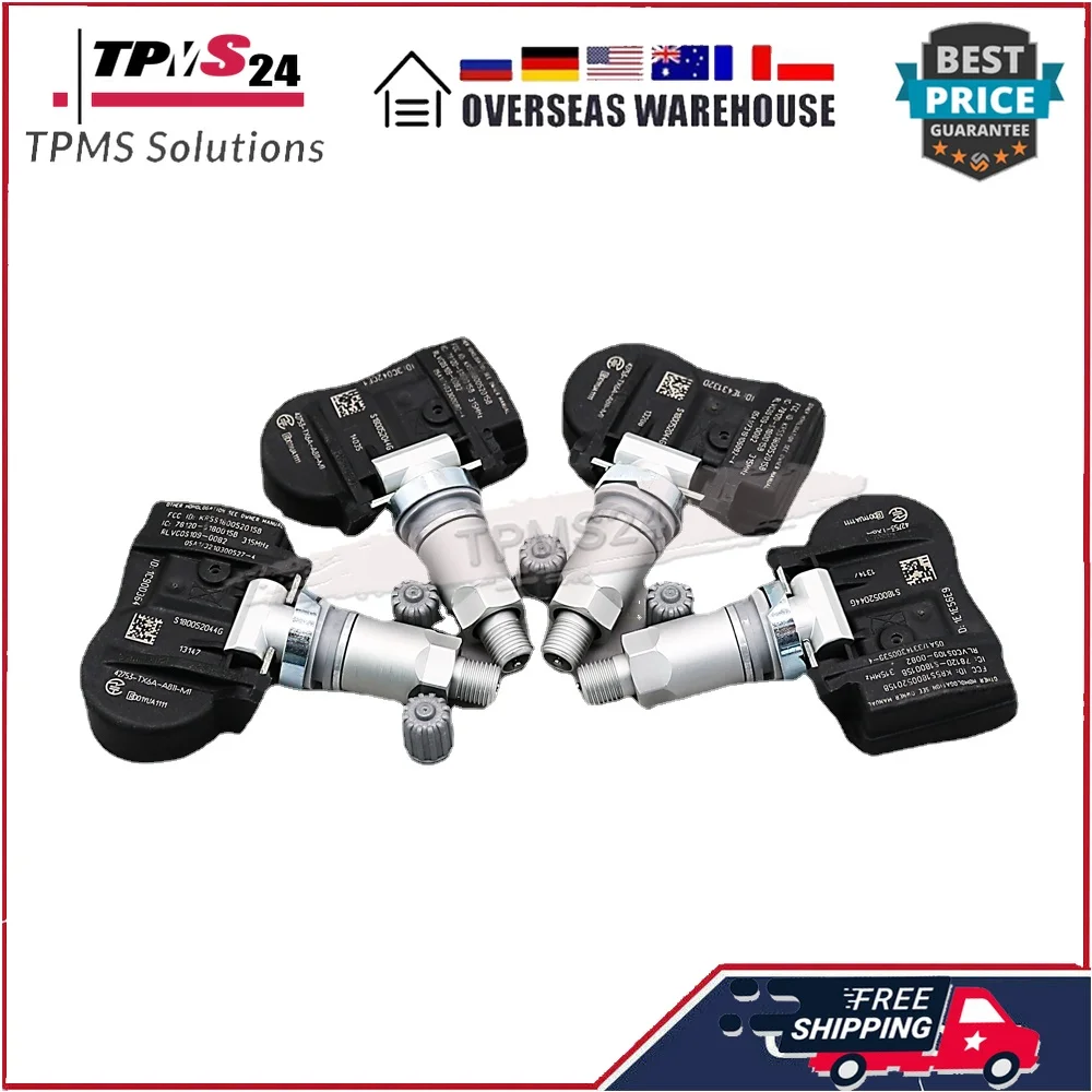 4PCS 315MHz TIRE PRESSURE SENSOR 42753-TX6A-A811-M1 FOR Acura HONDA TPMS High Accuracy Long Battery Life