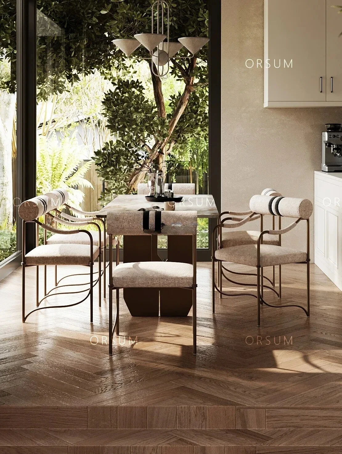 CX Designer Original Mid-Ancient Designer Affordable Luxury Style Hardware Genuine Leather Chair