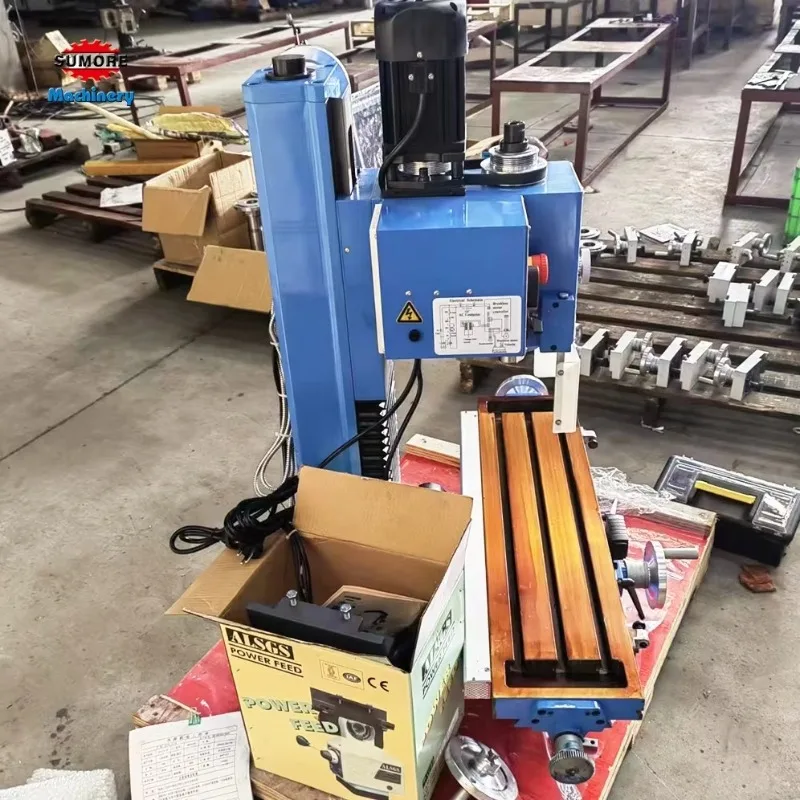 

SP2217-II Cheap Cost Light Duty 20mm Drilling Capacity Vertical Milling Machines For Sale