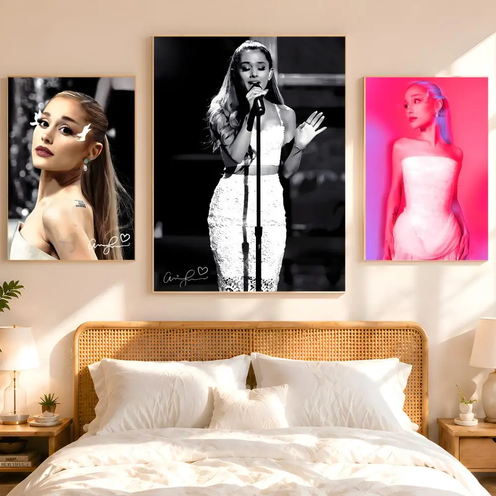 Singer A-Ariana Grande Poster 1PC HD Matte Peel And Stick Wall Decor For Bedroom Living Room Dorm Office