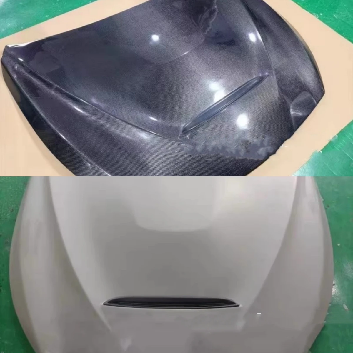 

For Infiniti Q50 Q50L Modified Car Engine Cover Engine Hood Light Weight Bonnet Carbon Fiber Resin Surround