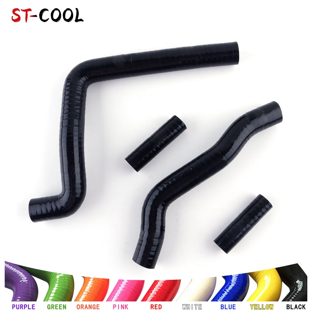 

For Kawasaki KX 250 KX250 2005 2006 2007 Radiator Hoses Kit Silicone Tubes Piping 4Pcs 10 Colors