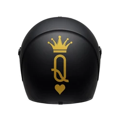 Capacete do motor adesivo rainha decalques de vinil para capacete da motocicleta decalque decoração royal q adesivos