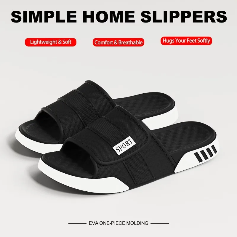 

Men EVA Slides Thick Sole Sport Slippers Summer Non Slip Home Bathroom Shower Sandals Casual Beach Outdoor Comfort cloud Shoes