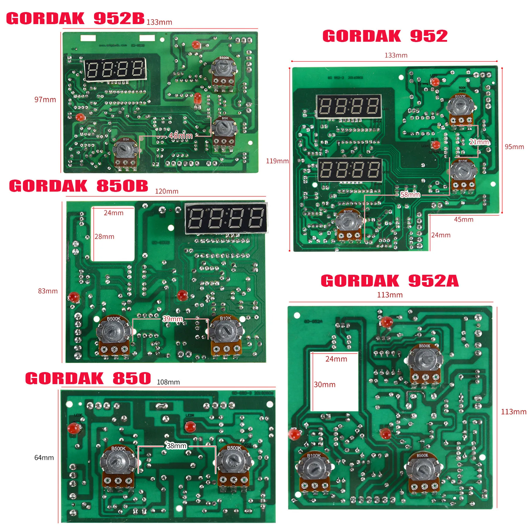 

Hot air gun Soldering iron control circuit board for GORDAK Series 850/850B/952/952A/952B soldering station