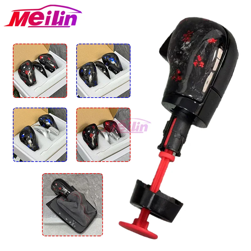 

Подходит для Volkswagen Golf 6 7 R GTI Passat B7 B8 CC R20 Jetta MK6 GLI, черный хромированный сплав, боковая ручка переключения передач из кованого углеродного волокна