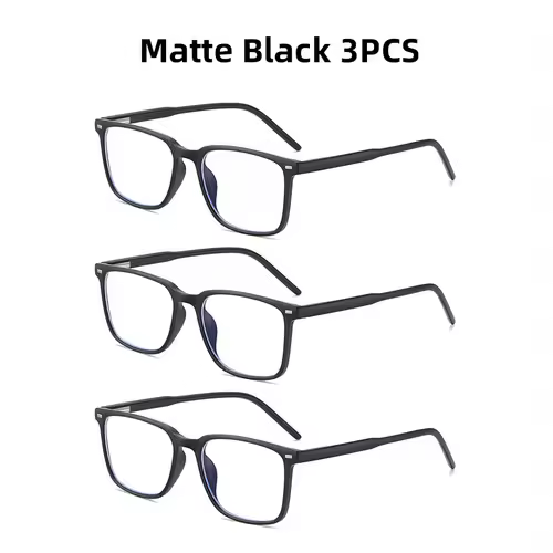 VIVIBEE Classic Square Blue Light Blocking Men Glasses Computer Gaming TR90 Black Anti Ray Eyeglasses Better Sleep Clear Eyewear - Image 12