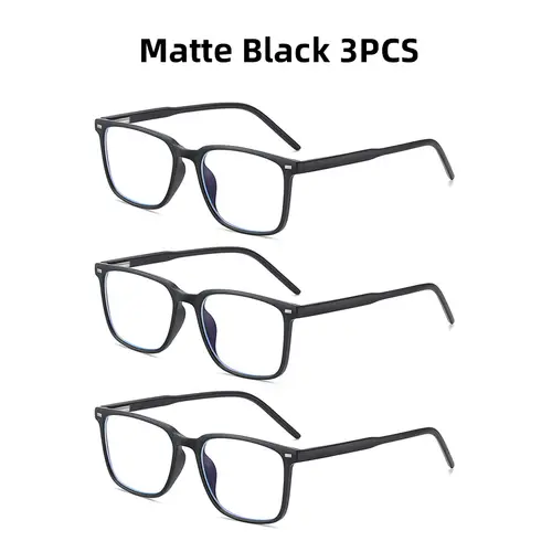 VIVIBEE Classic Square Blue Light Blocking Men Glasses Computer Gaming TR90 Black Anti Ray Eyeglasses Better Sleep Clear Eyewear - Image 12