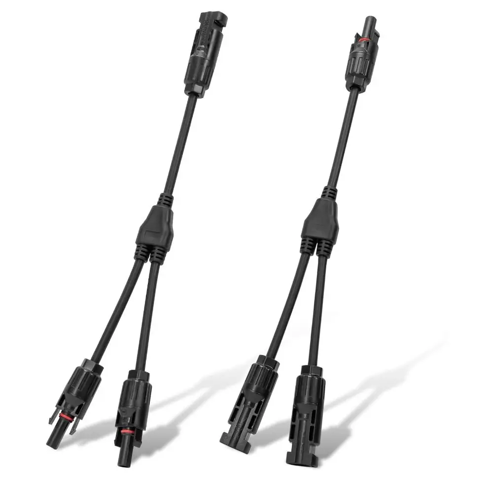 1000V/30A Solar Panel Connectors Flame Retardant IP67 Waterproof Y Branch Solar Connectors Durable Photovoltaic Cable Connectors