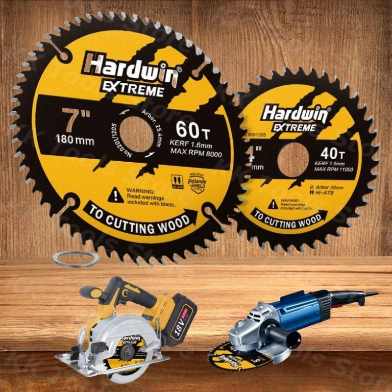 

105/110/125/150/180/205/230/255mm Circular Saw Blade with 30/40/60/80/100/120T Wood Cutting Disc Woodworking Cutting Tool