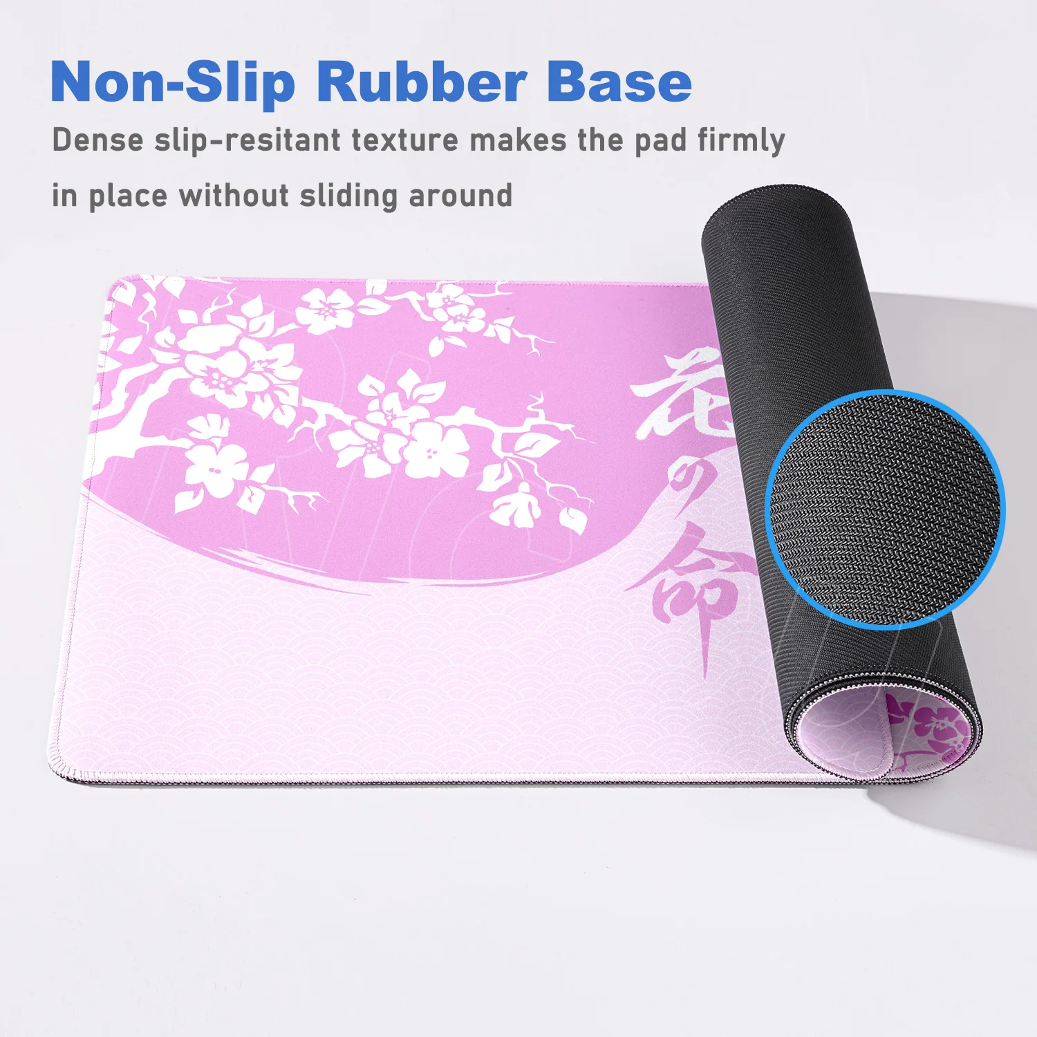 Japanese Style Gaming Mouse Pad Kawaii Pink Sakura Table Pad 120x60cm Large Size Carpet Art Design Keyboard Rug for Laptop Gamer