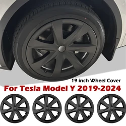 For Tesla Model Y 2019-2024 Rim Protector Wheel Cover,19 inch Wheel Cove ABS Hubcaps Replacement Accessories 4pcs