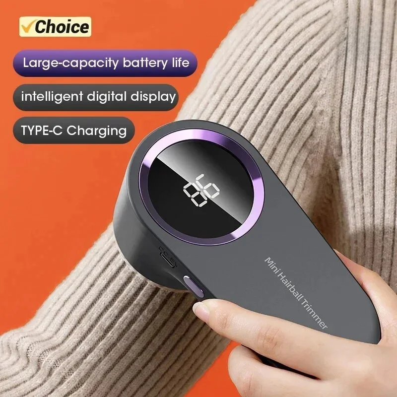 Xiaomi Mijia Hairball Trimmer Electric Smart Digital Display Type-C Rechargeable Portable Mute For Sweater Carpet Scarf Handheld