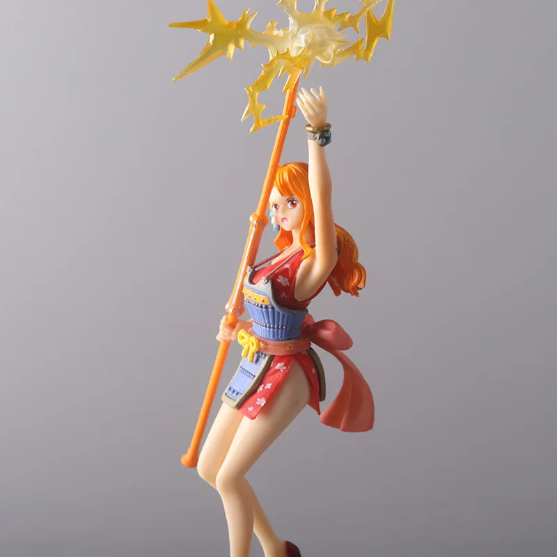 23Cm Een Stuk Anime Figuren Nami Schoonheid Meisje Staande Actie Figuur Pvc Verzamelbare Model Pop Ornamenten Speelgoed Kinderen Geschenken