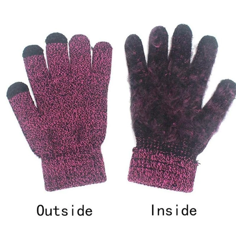 39BD Head Warmer Sports Gloves for Touch Screen Tips Fleece Lining High-end Autum