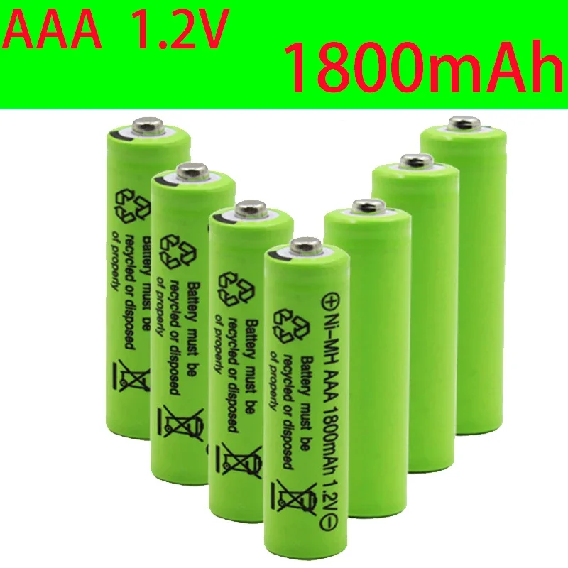 100%  Neue Original AAA 1800 MAh 1,2 V Qualität Akku    Ni-Mh   3A Batterie