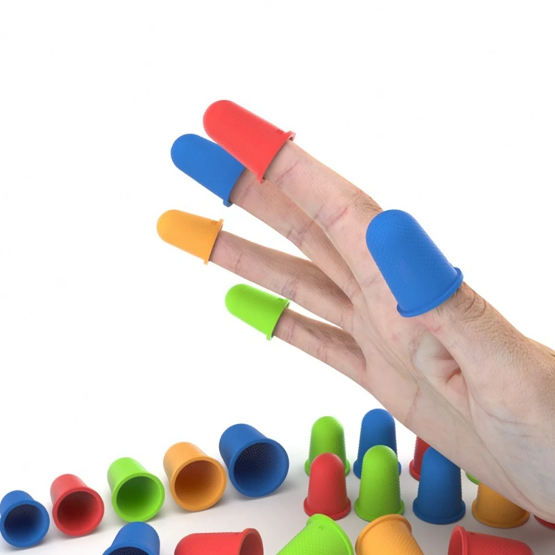 5Pcs/set  Silicone Finger Protectors High-temperature Resistant Electronic Factory Operation Gloves