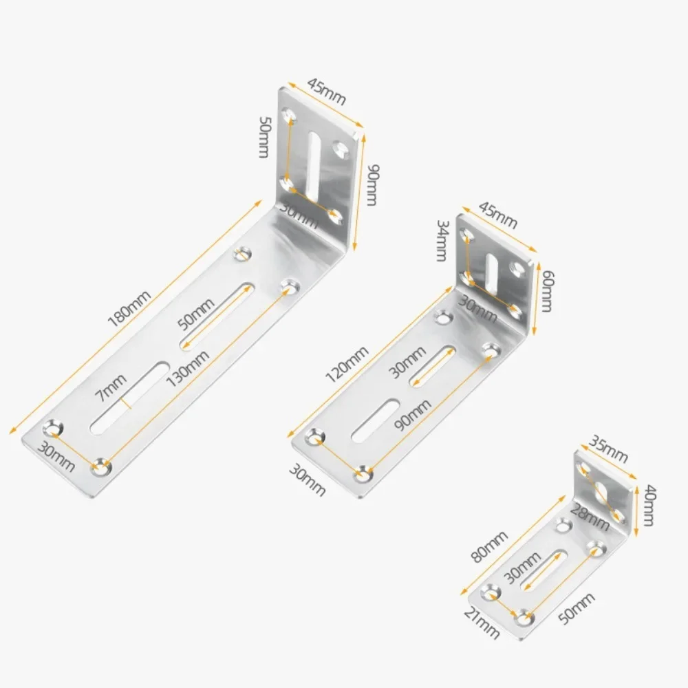 Stainless Steel Triangle Support Bracket Space Saving Furniture Accessories Fixing Bracket Useful Hardware Shelf Bracket