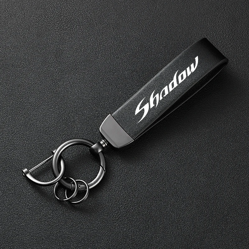 For Honda Shadow VT 400 600 750 1100 VT400 VT600 1300 Accessories Motorcycle Color Changing Leather Trendy Brand Keychain
