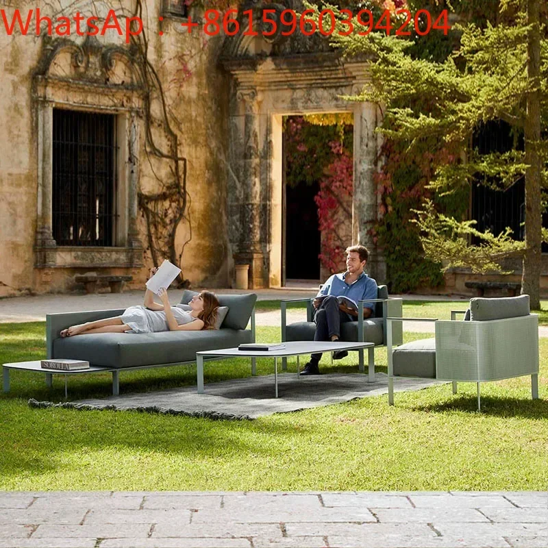 Outdoor sofa combination sales department villa courtyard garden recliner designer hotel outdoor furniture