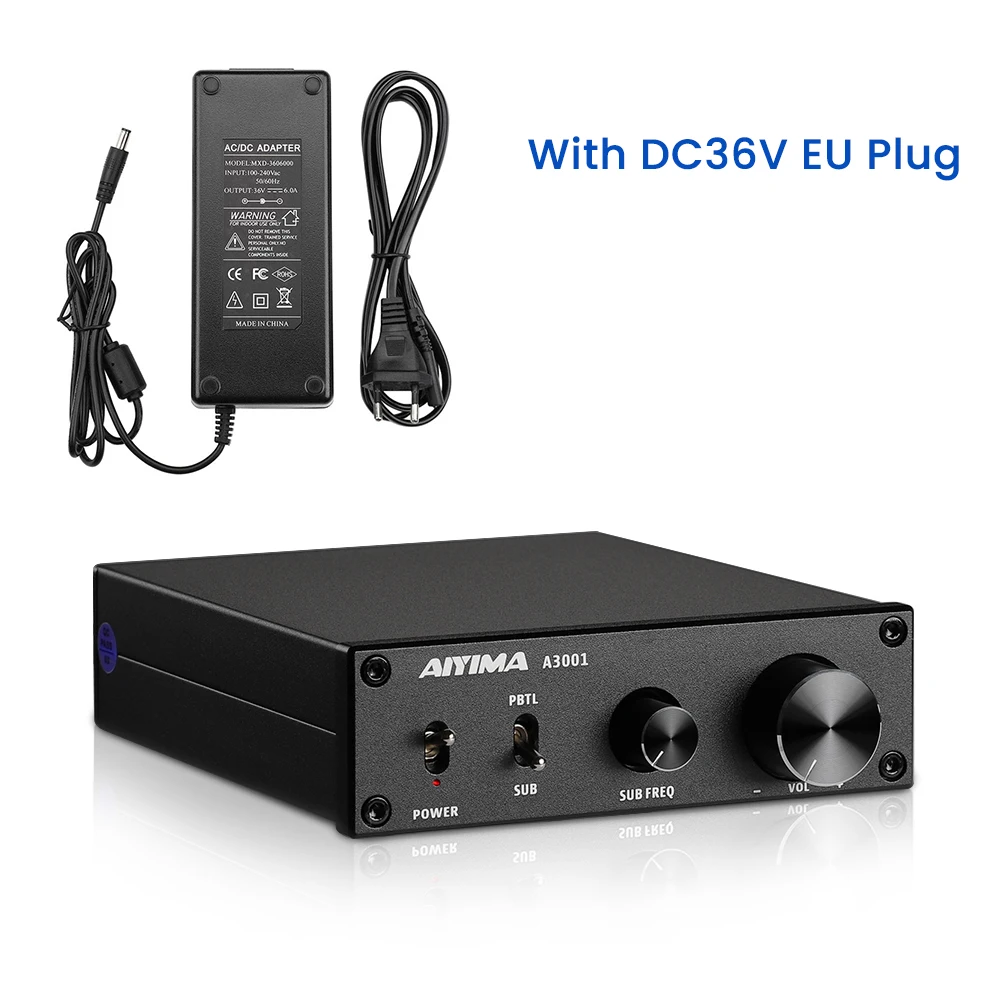 AIYIMA Audio A3001 TPA3255 Subwooferversterker 300W HIFI Speakerversterker Mono Geluidsversterker Klasse D Home Audio Amp