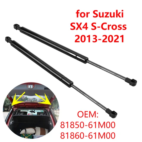 2Pcs Car Rear Trunk Boot Tailgate Gas Struts Lift Support Rods Dampers 81850-61M00 for Suzuki SX4 S-Cross 2013-2021