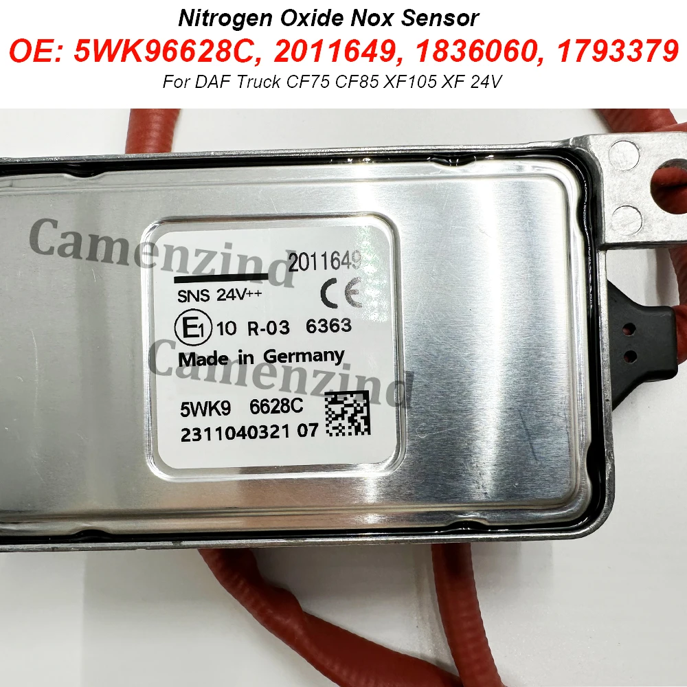 

5WK96628C 2011649 Car 24V Nitrogen Nox Oxygen Sensor For DAF Truck CF75 CF85 XF105 XF 1836060 1793379 High Quality Chip