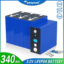 Tewaycell Brand New 340AH 3.2V Lifepo4 Battery Grade A Cells 12V 24V 48V Rechargeable Battery Pack for Solar EU US Tax Free