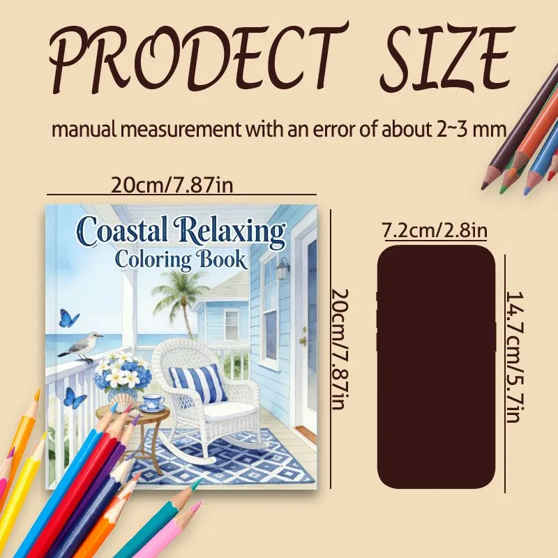 Adult Coloring Book,Daily Relaxing Creative Coloring for Adult Stress Relief,Diverse Patterns,Perfect Gift for Friends & Family