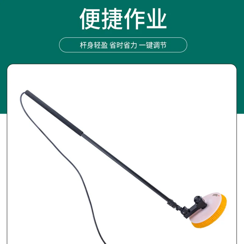 آلة التنظيف الضوئية ذات الرأس الواحد، فرشاة أداة تنظيف الألواح الشمسية الخارجية لسقف محطة الطاقة الكهروضوئية الموزعة