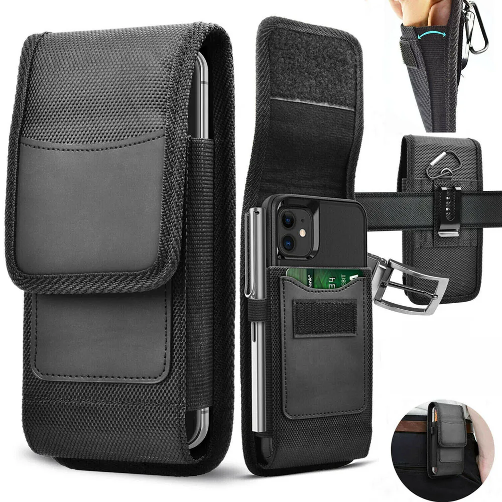 Large Capacity Mobile Phone Bags Cell Phone Holster Pouch With Belt Loop Wallet Cover Case Waist bag Phone Protector