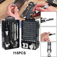 Phillips Torx Hex Phone Repair Device Magnetic Screw Driver Bit Set 115 in 1 Precision Screwdriver Set Hand Tools Kit